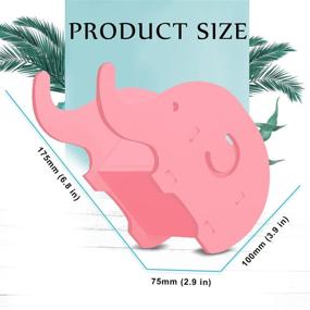 img 2 attached to 🐘 COOLOO Desk Supplies Organizer: Adorable Elephant Pen Pot Holder with Phone Stand - Perfect Office Tidy Stationery Box for iPad, iPhone, and More!