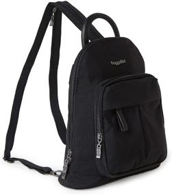 img 3 attached to 🎒 Baggallini Convertible Backpack RFID Black: The Perfect Casual Daypack for Everyone