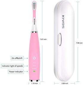 img 2 attached to Kivos Toothbrush Electric Rechargeable Waterproof