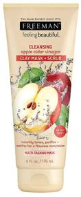 img 4 attached to 🧖 Freeman Clay Facial Mask and Scrub | Oil-Absorbing Beauty Face Mask and Exfoliating Scrub with Apple Cider Vinegar | 6 oz