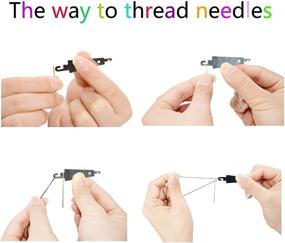 img 1 attached to 🪡 Pack of 50 Ancefine Needle Threaders for Large-Eye Needles