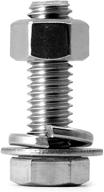 🔩 high quality 16x1-1 stainless steel machine screws with washers - pack of 8 logo