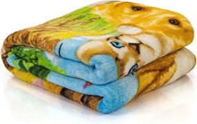 img 1 attached to 🐶 Adorable Puppy and Kitten Pals Fleece Throw Blanket by Howard Robinson