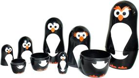 img 4 attached to 🐧 Adorable Penguin Nesting Dolls: Explore the World of Matryoshka Penguins!
