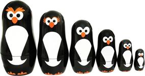 img 1 attached to 🐧 Adorable Penguin Nesting Dolls: Explore the World of Matryoshka Penguins!