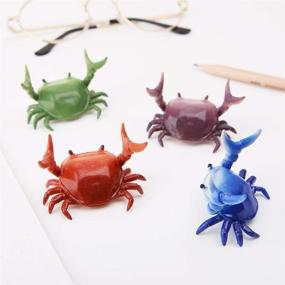 img 2 attached to 🦀 Japanese Cute Crab Pen Holder: Weightlifting Crabs - Creative Storage Rack Gift for Stationery - Penholder Bracket