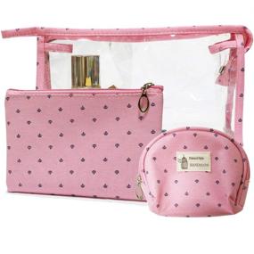 img 4 attached to 🎒 Pink Darolin Cosmetic Toiletry Travel Kit: Ideal for Kids on the Go!