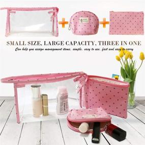 img 3 attached to 🎒 Pink Darolin Cosmetic Toiletry Travel Kit: Ideal for Kids on the Go!