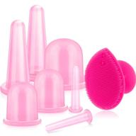 🌟 enhance your body and skin with the 8-piece cupping set - silicone vacuum cups with exfoliating brush for face, neck, legs, belly, and butt logo