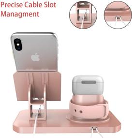 img 2 attached to Fingic 4 In 1 Charging Stand For Apple Watch (5/4/3/2/1)