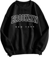 safrisior oversized brooklyn sweatshirt crewneck outdoor recreation and hiking & outdoor recreation clothing logo