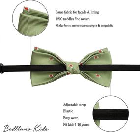 img 2 attached to 👔 Belluno Pre-Tied Bow Ties: Adjustable Bow Tie Accessories for Boys in Children's Fashion