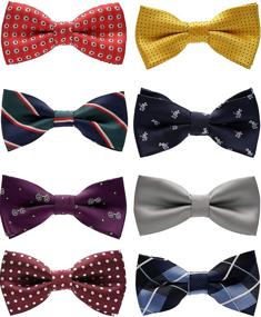 img 4 attached to 👔 Belluno Pre-Tied Bow Ties: Adjustable Bow Tie Accessories for Boys in Children's Fashion