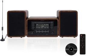 img 4 attached to 🔊 KEiiD Стерео полочная система: Мощные колонки с CD-плеером, Bluetooth и FM-радио - Идеальное домашнее развлечение.
