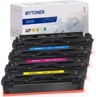 🖨️ mytoner 202x cf500x 202a cf500a toner cartridge replacement - hp laserjet pro mfp m281fdw m254dw m281cdw m281dw m280nw m281 m254 (black cyan magenta yellow, 4-pack) logo