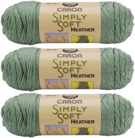 img 2 attached to 🧶 Caron Simply Soft Heather Yarn (3-Pack) Woodland - H9700H-9503: Premium Quality Soft Yarn Bundle for All Your Knitting and Crochet Projects