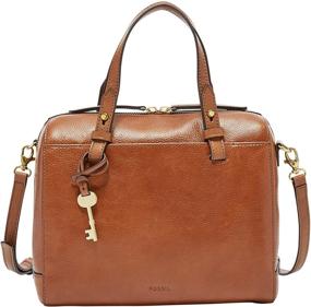 img 3 attached to 👜 Hearts patterned Fossil Rachel Satchel Handbag: Women's must-have for style & functionality