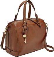 👜 hearts patterned fossil rachel satchel handbag: women's must-have for style & functionality logo