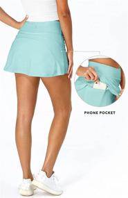 img 1 attached to 🎾 IcyZone Women's Tennis Skirts with Shorts and Pockets - Perfect for Workout, Running, and Golf!