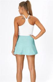 img 2 attached to 🎾 IcyZone Women's Tennis Skirts with Shorts and Pockets - Perfect for Workout, Running, and Golf!