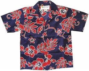 img 1 attached to 🌺 Hawaii Classic Hibiscus: Vibrant Orange Boys' Clothing with an Island Twist