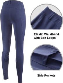 img 3 attached to BALEAF Breeches Equestrian Horseback Silicone Sports & Fitness