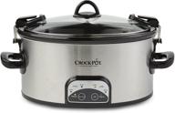 🥘 crock-pot sccpvl605-s, 6 quart stainless steel логотип