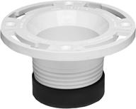 🚽 oatey 43651 pvc twist-n-set closet flange, 4x4x4, white - durable and easy installation for your bathroom plumbing needs логотип