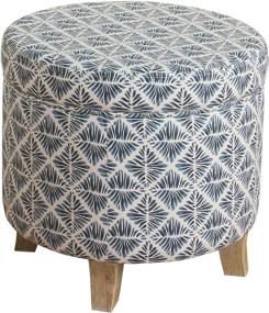 img 4 attached to Classics Round Storage Ottoman Flared