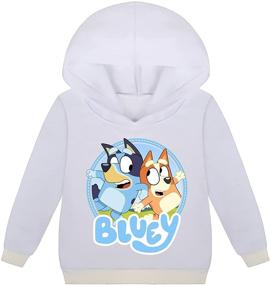 img 3 attached to OIYSVN Toddler Cartoon Sweatshirt Blue Kids 👕 120: Boys' Fashion Hoodies & Sweatshirts in Trendy Style