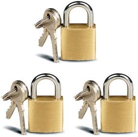img 2 attached to 🔒 Secure Your Belongings with ATB Small Solid Brass Padlock - Ideal for Luggage, Backpacks, Diaries, and Jewelry Boxes