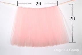 img 2 attached to 🎀 Add Elegance to Your Special Occasions with Originals Group Tulle Chair Tutu Skirt and Sash Bow Chair Covers – Baby Pink (1)