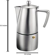 ☕ cuisinox stainless steel milano 6 cup espresso coffeemaker: superior quality for rich espresso brewing logo