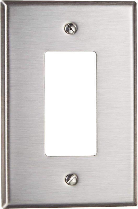 leviton so26 1 gang wallplate stainless 로고