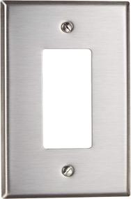 img 3 attached to 🔳 Leviton SO26 Oversized Decora/GFCI Device Wallplate, Stainless Steel