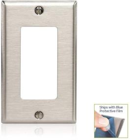 img 2 attached to 🔳 Leviton SO26 Oversized Decora/GFCI Device Wallplate, Stainless Steel