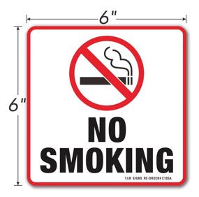 img 3 attached to Smoking Signs Stickers Laminated Resistance