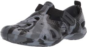 img 4 attached to Skechers Boys Sandal Charcoal Black Boys' Shoes