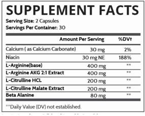 img 3 attached to 💪 Pure Science L-Arginine 1340mg - Nitric Oxide Booster: Enhance Heart Health and Muscle Gain with L-Citrulline and Essential Amino Acids - 60 Capsules
