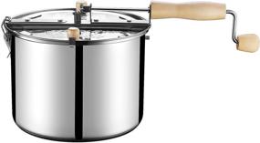 img 3 attached to 🍿 Top-rated Great Northern Stainless Steel Stove Top Popcorn Popper - 6-1/2 Quart