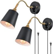 🛋️ enhance your space with trlife dimmable wall sconces - adjustable lighting angle, plug-in design, perfect for bedside, living room, and more! (2 pack) логотип