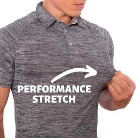 img 1 attached to Performance Shirts Wrinkle Resistant Stretch Men's Clothing