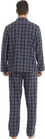 img 2 attached to Soft and Cozy Flannel Pajama Set: Premium Cotton Sleepwear