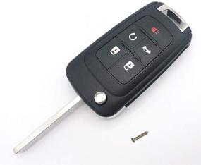 img 2 attached to 🔑 Замена чехла для брелока без ключа Horande для автомобилей GM Chevrolet Chevy Cruze Camaro Equinox Malibu - аксессуары для 5 кнопочного брелока