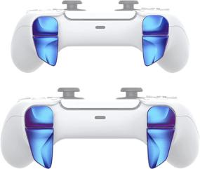 img 1 attached to 🎮 Enhance Your Gaming Experience with PlayVital 2 Pair Shoulder Buttons Extension Triggers for PS5 Controller in Chameleon Purple Blue!