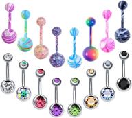 evelical stainless button piercing jewelry logo