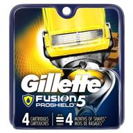 gillette fusion5 proshield men's razor blades - pack of 4 refills logo