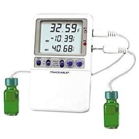 img 1 attached to 🌡️ Digi-Sense Traceable High-Accuracy Fridge/Freezer Thermometer with Calibration and Dual Bottle Probes