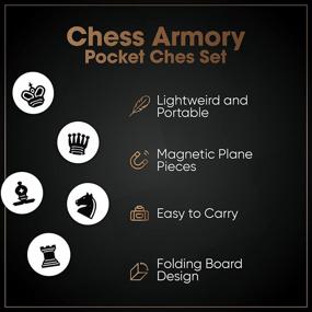 img 3 attached to Unforgettable Mind Sharpening Pocket Chess Armory