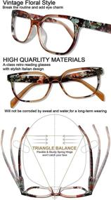 img 2 attached to MARE AZZURO Large Reading 👓 Glasses for Women with Various Strength Options